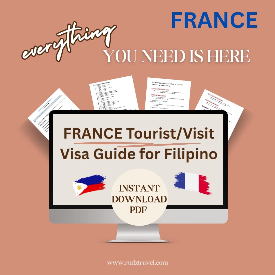 France Tourist/Visit Visa Guide For Filipino