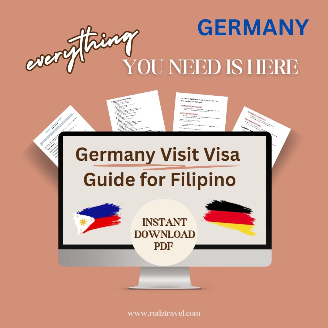 Germany VISIT Visa Guide For Filipino (2025)- Instant Download PDF