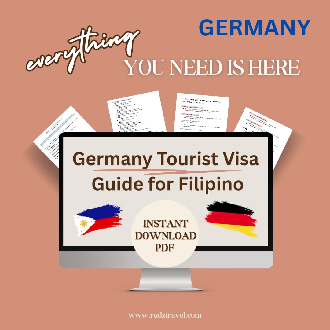 Germany Tourist Visa Guide For Filipino (2025)- Instant Download PDF