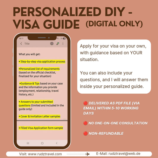 PERSONALIZED DIY VISA GUIDE (DIGITAL ONLY)